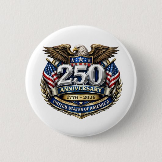 アメリカ建国250周年 ピンズ 缶バッジ (正面)