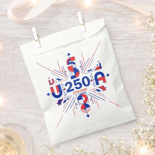 アメリカ建国250周年 フェイバーバッグ (クリップ留めされた状態)