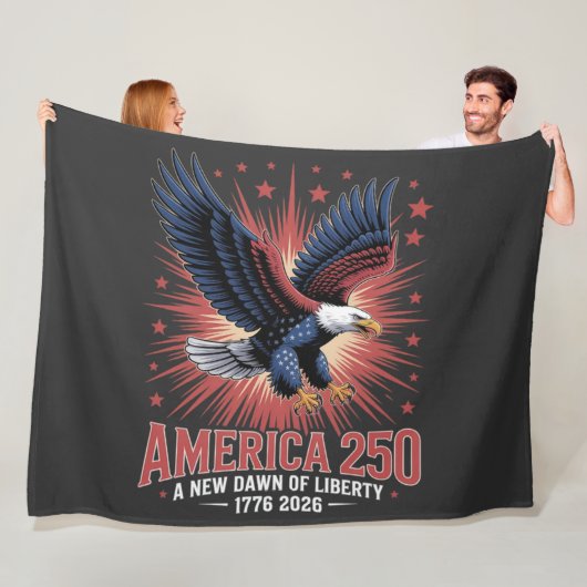 アメリカ建国250周年 フリースブランケット (インサイチュ)