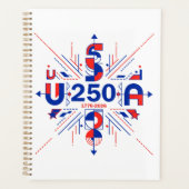 アメリカ建国250周年 プランナー手帳 (正面)