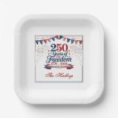 アメリカ建国250周年 ペーパープレート (正面)
