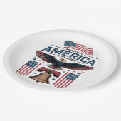 アメリカ建国250周年 ペーパープレート (アングル)