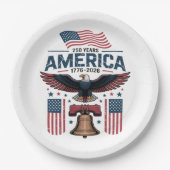 アメリカ建国250周年 ペーパープレート (正面)