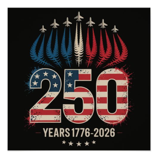 アメリカ建国250周年 ポスター (正面)