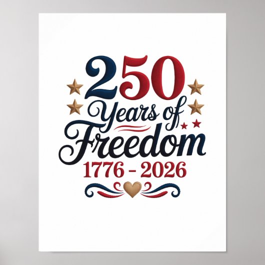 アメリカ建国250周年 ポスター (正面)