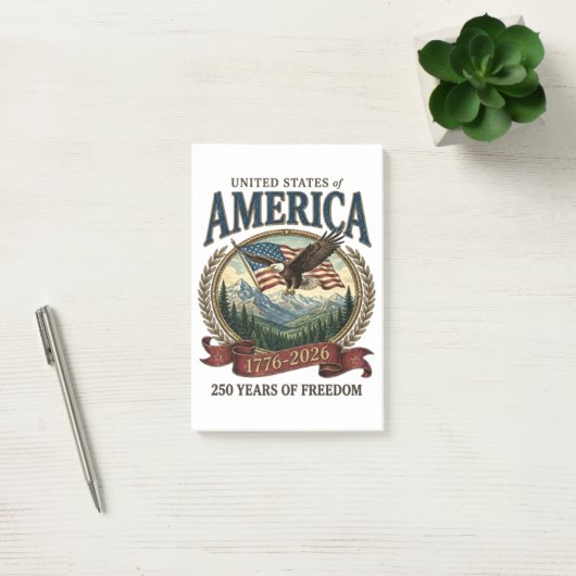 アメリカ建国250周年 ポストイット (オフィス)