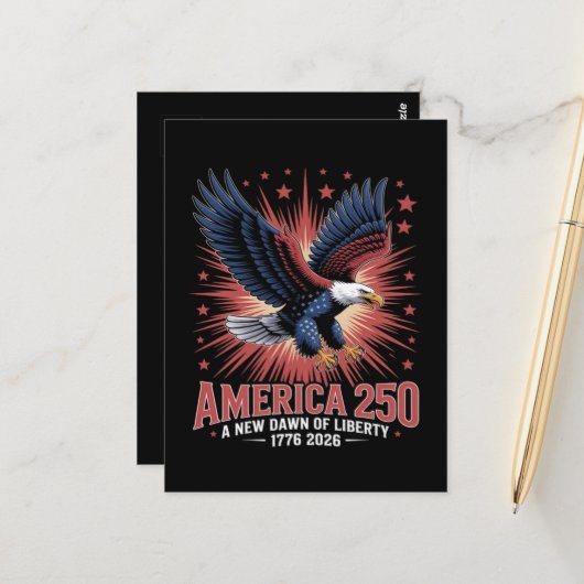 アメリカ建国250周年 ポストカード (正面/裏面インサイチュ)