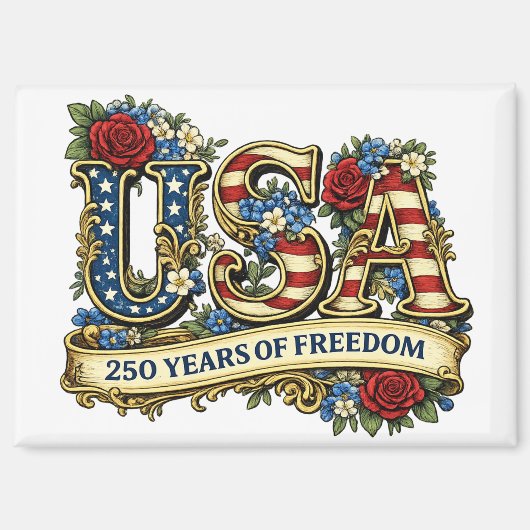 アメリカ建国250周年 マグネット (正面)