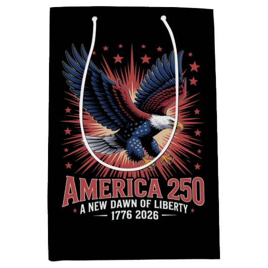 アメリカ建国250周年 ミディアムペーパーバッグ (正面)