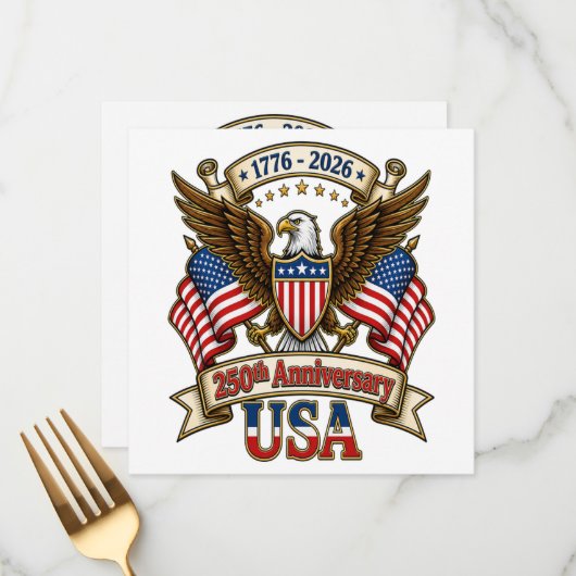 アメリカ建国250周年 メニュー (正面/裏面インサイチュ)