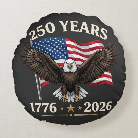 アメリカ建国250周年 ラウンドクッション (正面)