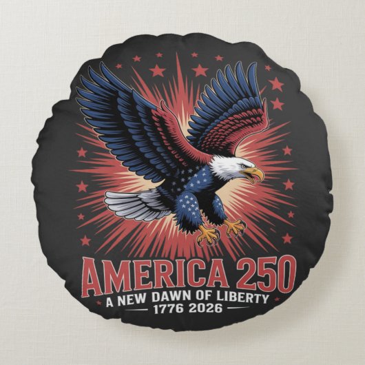 アメリカ建国250周年 ラウンドクッション (正面)