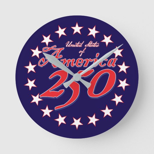 アメリカ建国250周年 ラウンド壁時計 (正面)