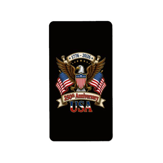 アメリカ建国250周年 ラベル (正面)