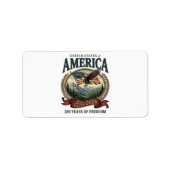 アメリカ建国250周年 ラベル (正面)