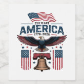 アメリカ建国250周年 ワインラベル (シングルラベル)