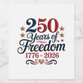 アメリカ建国250周年 ワインラベル (シングルラベル)