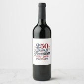 アメリカ建国250周年 ワインラベル (正面)