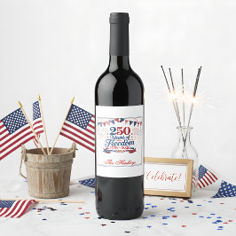 アメリカ建国250周年 ワインラベル