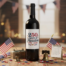 アメリカ建国250周年 ワインラベル