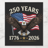 アメリカ建国250周年 ワインラベル (シングルラベル)