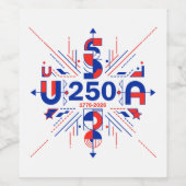 アメリカ建国250周年 ワインラベル (シングルラベル)