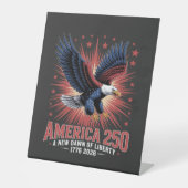 アメリカ建国250周年 台座サイン (正面)