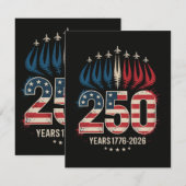 アメリカ建国250周年 招待状 (正面/裏面)