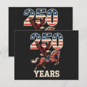アメリカ建国250周年 招待状 (正面/裏面)