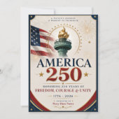 アメリカ建国250周年 招待状 (正面)
