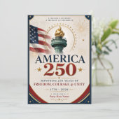 アメリカ建国250周年 招待状 (スタンド正面)