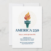 アメリカ建国250周年 招待状 (裏面)