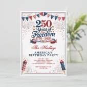 アメリカ建国250周年 招待状 (スタンド正面)