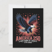 アメリカ建国250周年 招待状 (正面)