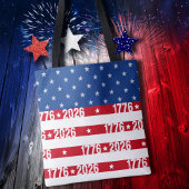 アメリカ建国250周年 星条旗 1776-2026 トートバッグ