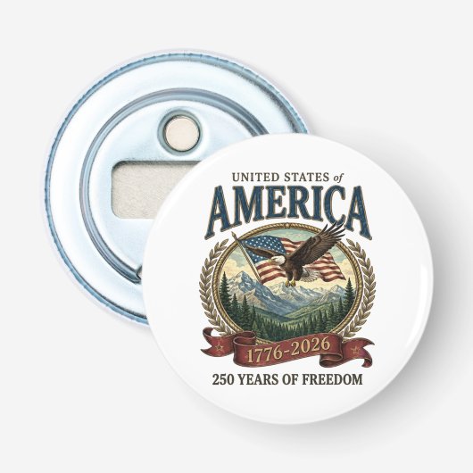 アメリカ建国250周年 栓抜き (正面)