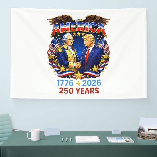 アメリカ建国250周年 横断幕 (トレードショー)
