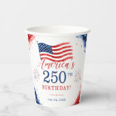 アメリカ建国250周年 紙コップ (正面)