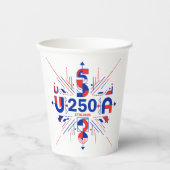 アメリカ建国250周年 紙コップ (正面)