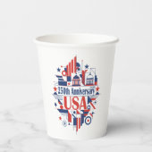 アメリカ建国250周年 紙コップ (裏面)