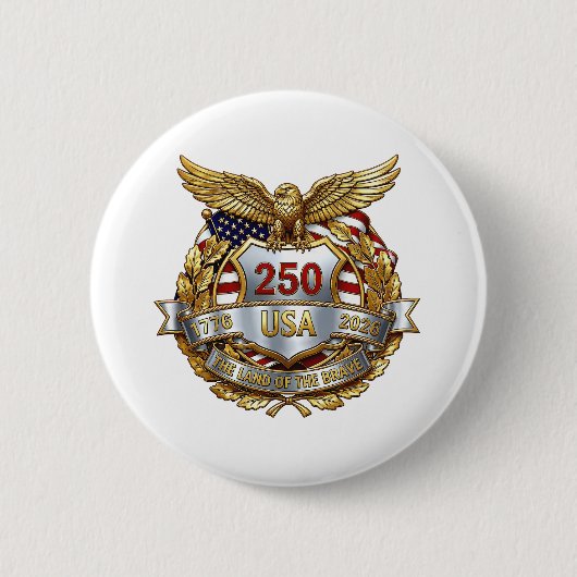 アメリカ建国250周年 缶バッジ (正面)
