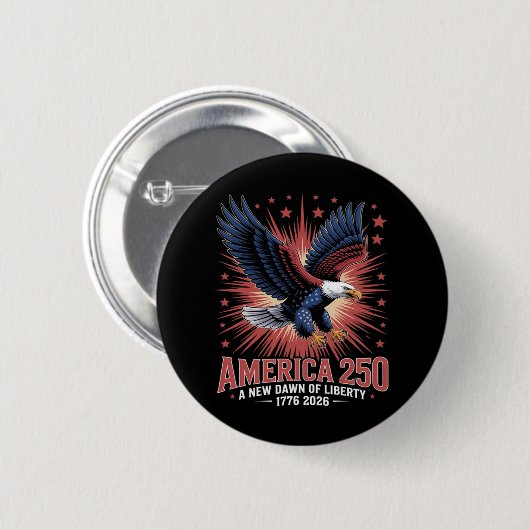 アメリカ建国250周年 缶バッジ (正面&裏面)