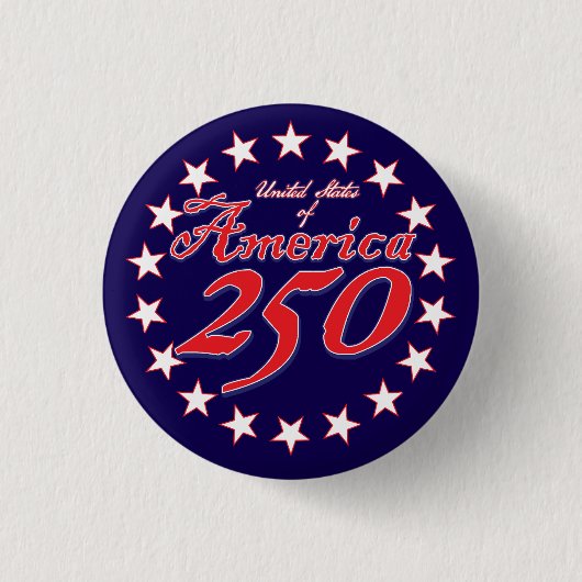 アメリカ建国250周年 缶バッジ (正面)