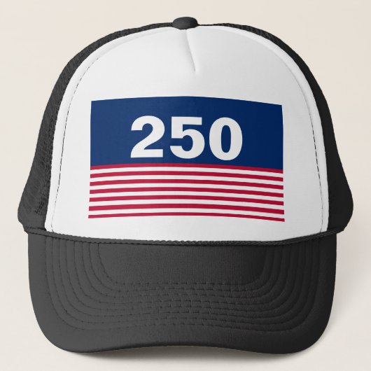 アメリカ建国250周年 赤白青 キャップ (正面)