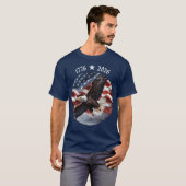 アメリカ建国250周年 1776-2026 イーグル Tシャツ (正面フル)