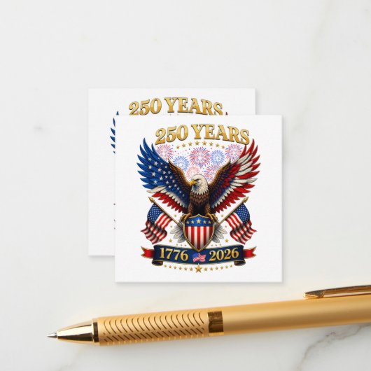 アメリカ建国250周年 1776-2026 エンクロージャーカード (正面/裏面インサイチュ)