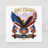 アメリカ建国250周年 1776-2026 エンクロージャーカード (正面)