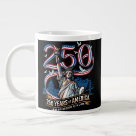 アメリカ建国250周年 1776 2026 ジャンボコーヒーマグカップ