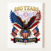 アメリカ建国250周年 1776-2026 プランナー手帳 (裏面)