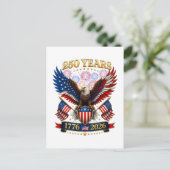 アメリカ建国250周年 1776-2026 ポストカード (スタンド正面)